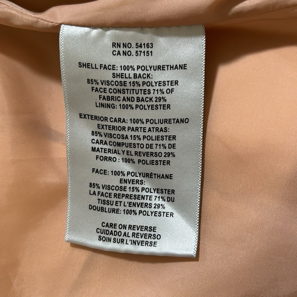 Tan faux leather jacket - Levi - Picture 5 of 5